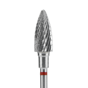 Punta fresa forma Pigna in carbide Rossa EXPERT diameto 6 mm/parte lavorante 14 mm
